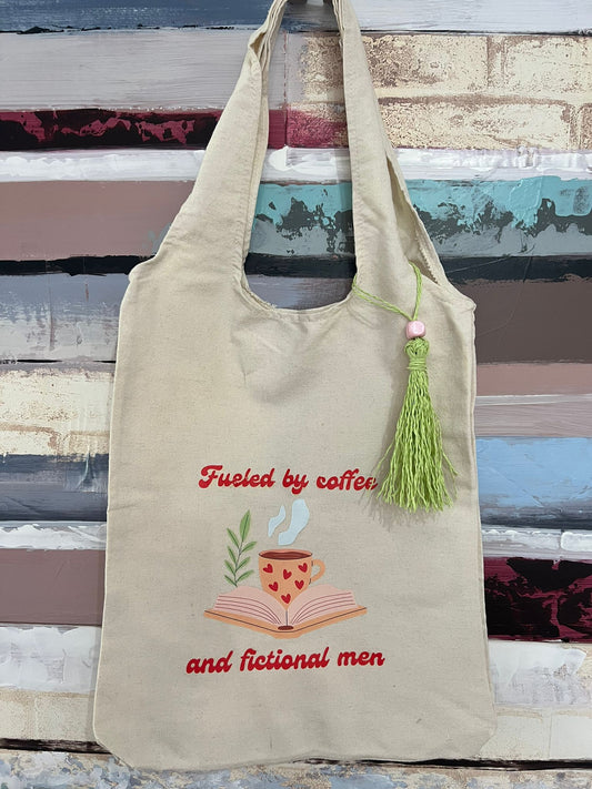 Coffee & Fictional Men - Tote
